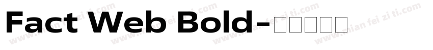 Fact Web Bold字体转换